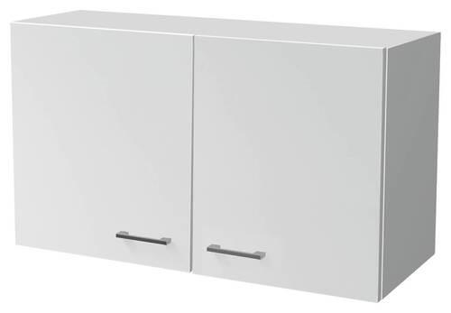 KÜCHENOBERSCHRANK 100/54,8/32 cm  in Weiß  - Alufarben/Weiß, KONVENTIONELL, Holzwerkstoff/Kunststoff (100/54,8/32cm) - FlexWell