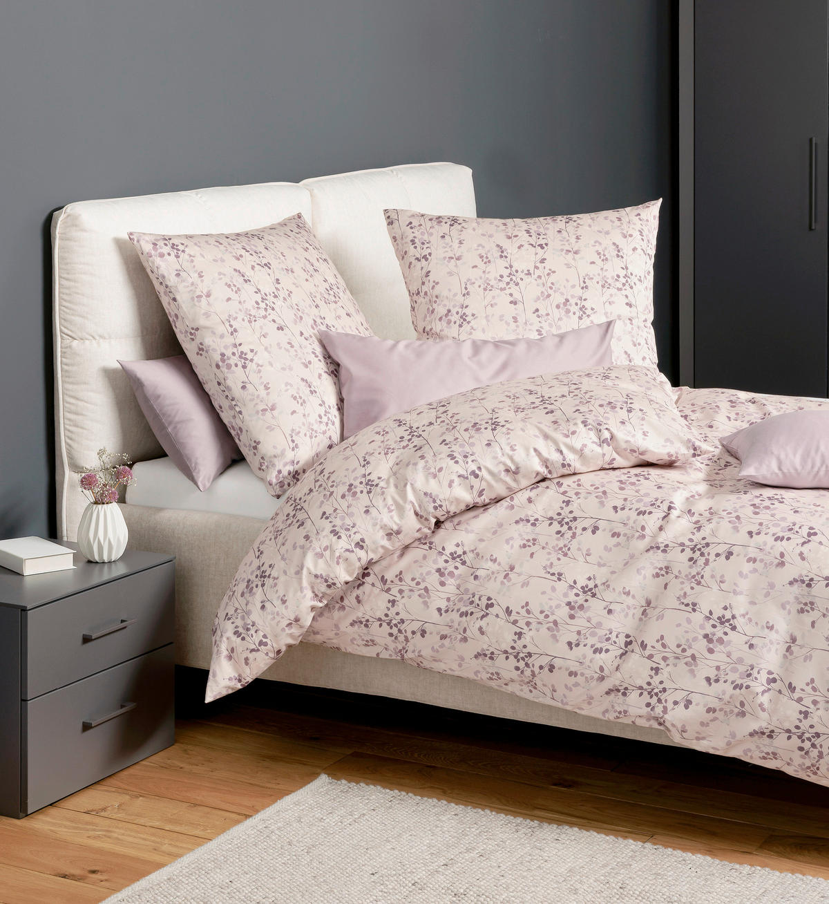 POSTELJINA 135/200 cm makosaten bobica  - bobica, Konvencionalno, tekstil (135/200cm) - Janine