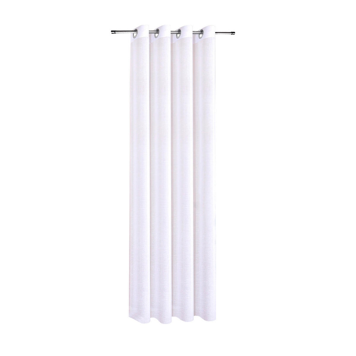 Perdea Tip Plasă  - alb, Konventionell, textil (300cm)