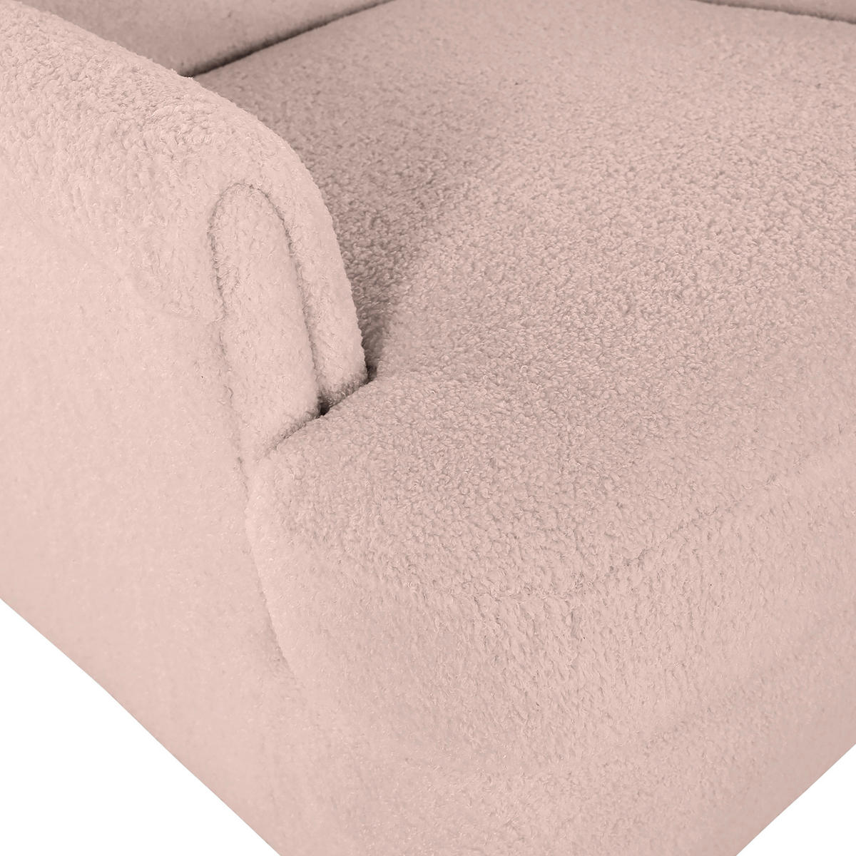 OHRENSESSEL in Flachgewebe Rosa  - Dunkelbraun/Rosa, Design, Holz/Textil (72/104/85cm) - MID.YOU