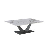 COUCHTISCH rechteckig Anthrazit, Weiß  - Anthrazit/Weiß, Design, Keramik/Metall (120/40/80cm) - MID.YOU