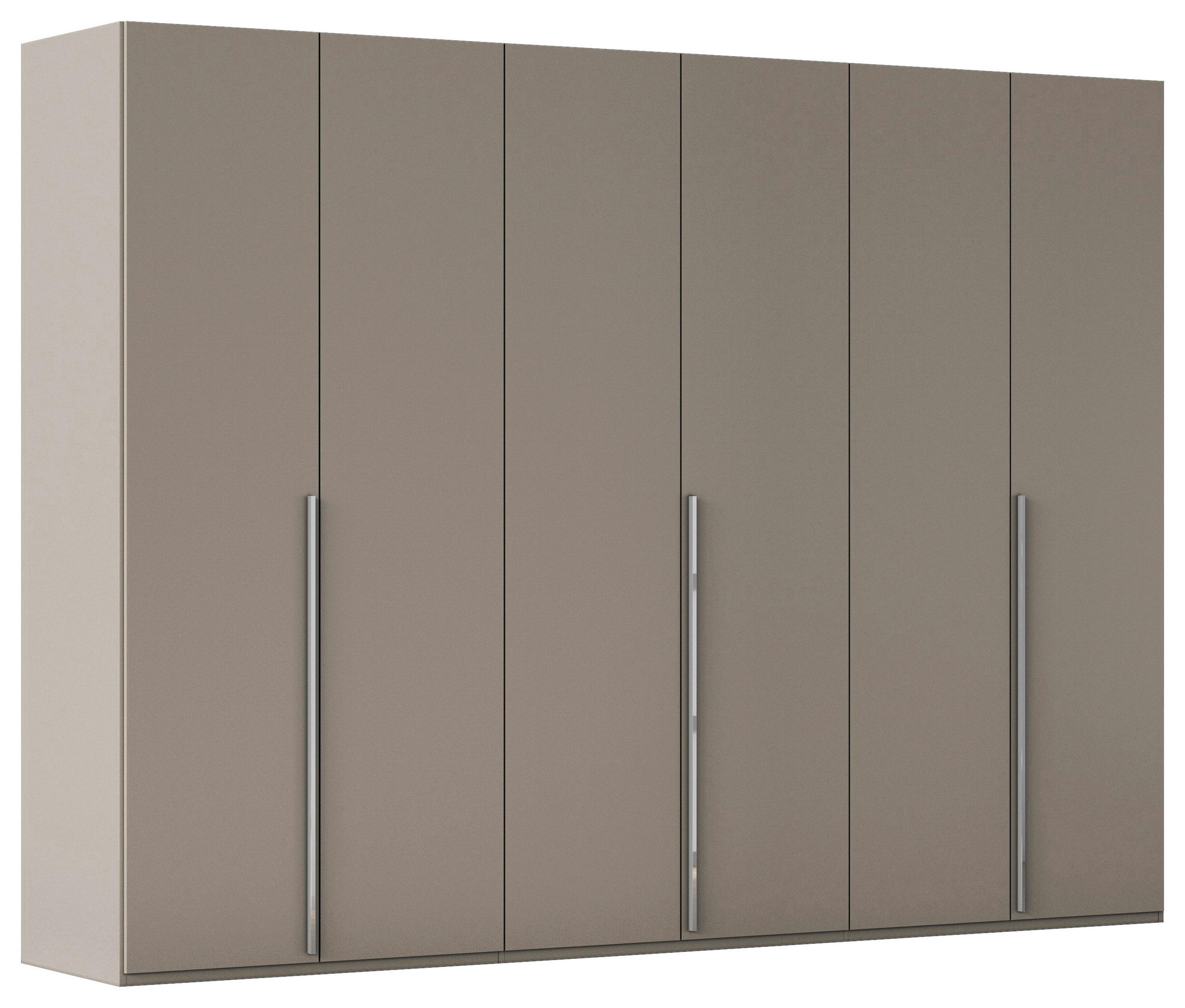 DREHTÜRENSCHRANK 301/223/60 cm 6-türig Fango  - Chromfarben/Fango, Design, Holzwerkstoff/Metall (301/223/60cm) - home24