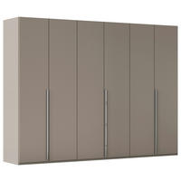 DREHTÜRENSCHRANK 301/223/60 cm 6-türig Fango  - Chromfarben/Fango, Design, Holzwerkstoff/Metall (301/223/60cm) - home24