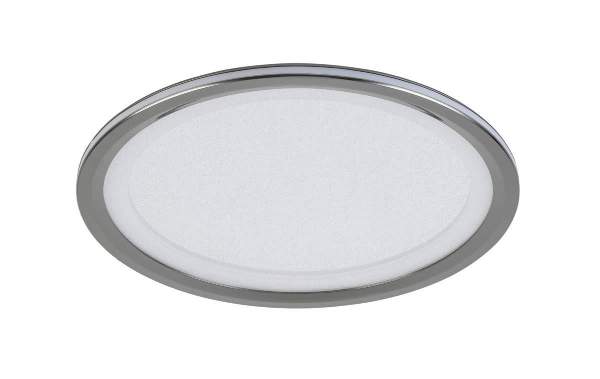 LED-DECKENLEUCHTE  40/6 cm    - Chromfarben/Schwarz, Trend, Kunststoff/Metall (40/6cm) - Novel