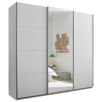 ORMAR S KLIZNIM VRATIMA bijela   - bijela/boje aluminija, Konvencionalno, staklo/drvni materijal (215/204/63cm) - Hom`in