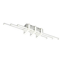 DECKENLEUCHTE 25 W    62/10,5/8 cm  - Chromfarben, Trend, Kunststoff/Metall (62/10,5/8cm) - Collett's Monde