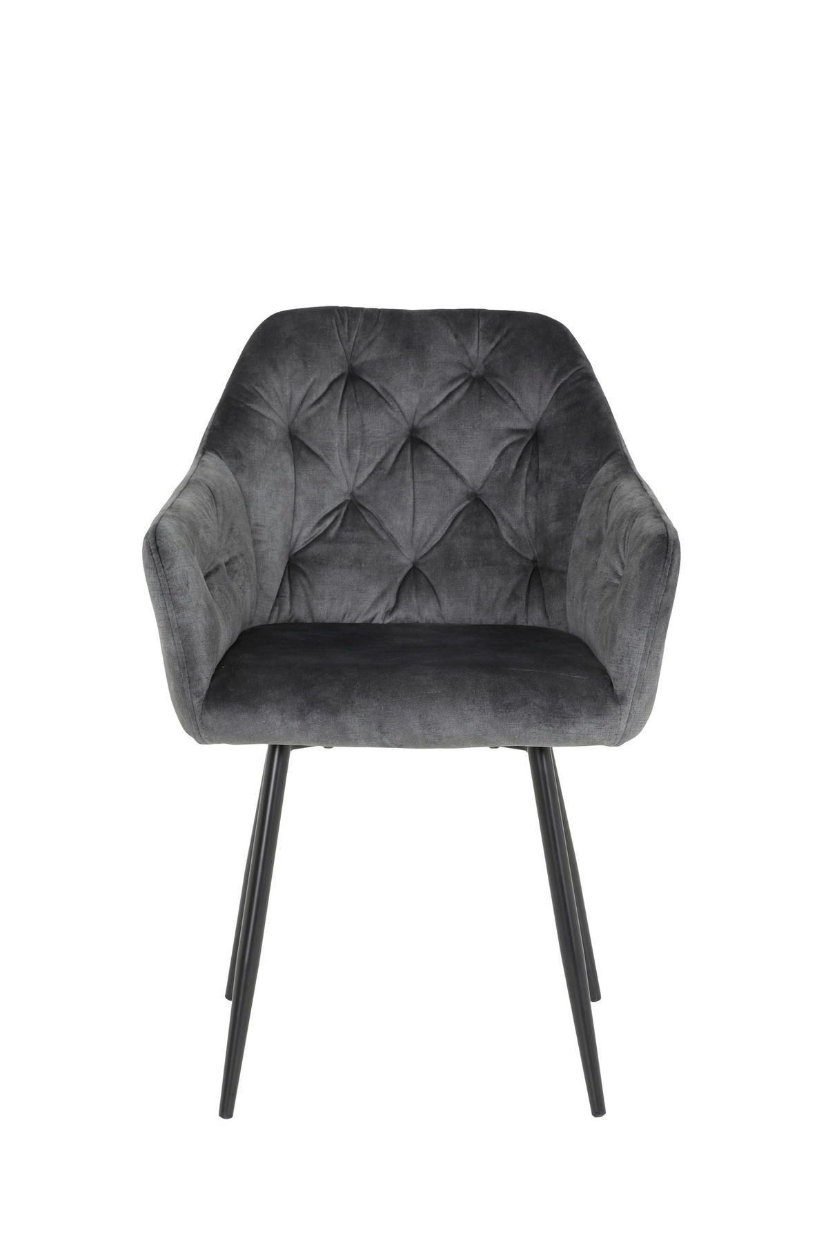 TISCHGRUPPE   - Anthrazit, MODERN, Textil/Metall (140/76/90cm) - P & B