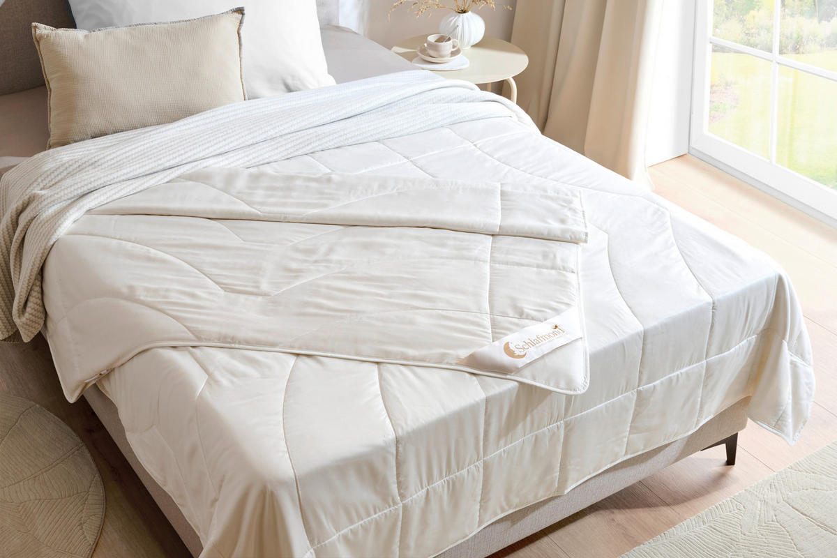 SOMMERDECKE  140/200 cm 70 % Leinen, 30 % TENCEL™ Lyocell  - Weiß, Basics, Naturmaterialien (140/200cm) - Schlafmond