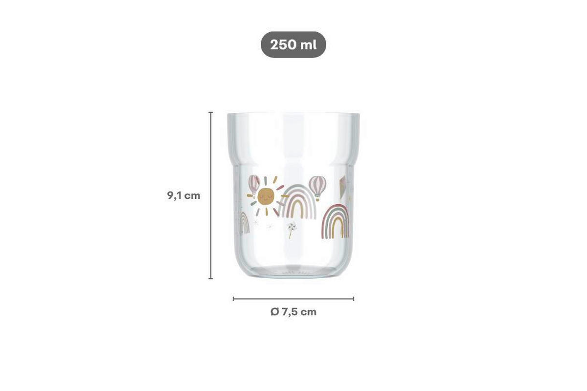 TRINKBECHER Safari Friends 250 ml  - Salbeigrün/Multicolor, Basics, Kunststoff (250ml) - Mepal