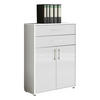 AKTENSCHRANK Weiß, Weiß Hochglanz  - Weiß Hochglanz/Weiß, MODERN, Holzwerkstoff (84,5/114/33cm) - MID.YOU