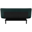 SCHLAFSOFA  in Mikrofaser Dunkelgrün  - Dunkelgrün/Schwarz, KONVENTIONELL, Holz/Textil (197/85/92cm) - Carryhome