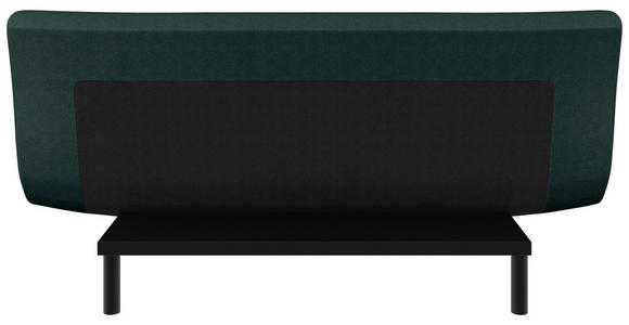 SCHLAFSOFA  in Mikrofaser Dunkelgrün  - Dunkelgrün/Schwarz, KONVENTIONELL, Holz/Textil (197/85/92cm) - Carryhome