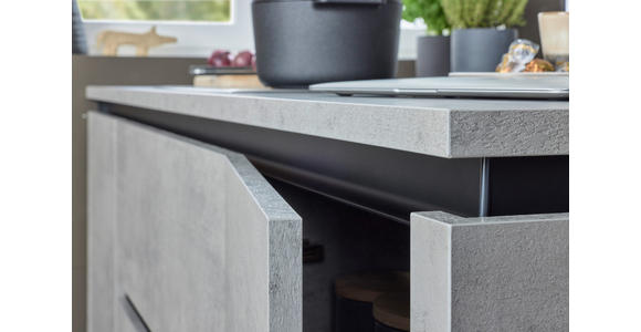EINBAUKÜCHE - Grau, Design, Holzwerkstoff - Dieter Knoll