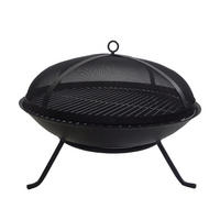 FEUERSCHALE  - Schwarz, Basics, Metall (56/23cm) - Ambia Garden