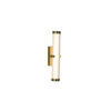 LED-WANDLEUCHTE Clamp 6/32,5 cm   - Transparent/Goldfarben, Design, Glas/Metall (6/32,5cm) - Searchlight