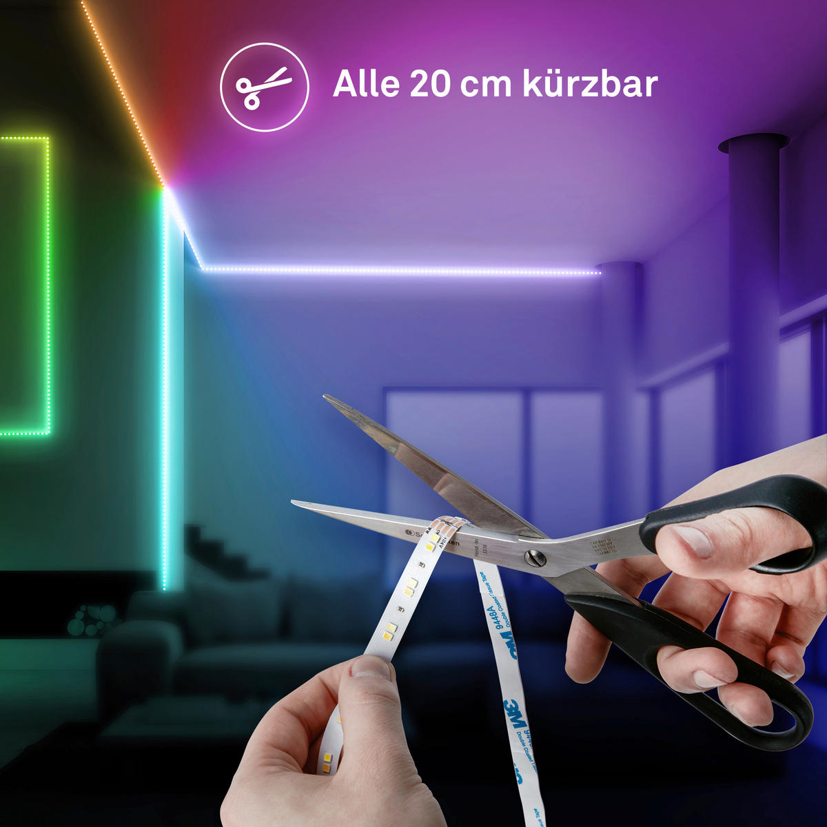 LED-STRIP 500 cm  - Weiß, Basics, Kunststoff (500cm)