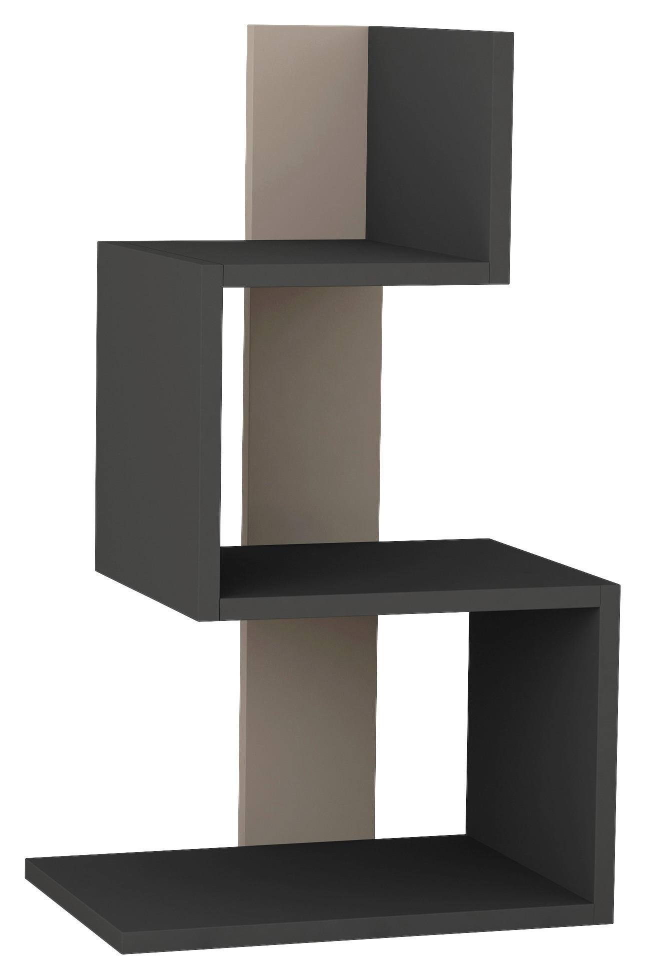 Livetastic Beistelltisch Anthrazit, Beige 42x72x30 cm