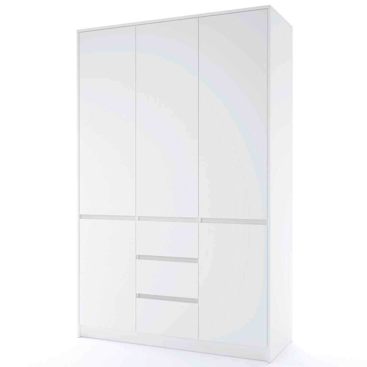 ORMAR ZA ODEĆU bela   - bela, Osnovno, pločasti materijal (133/205cm) - Xora