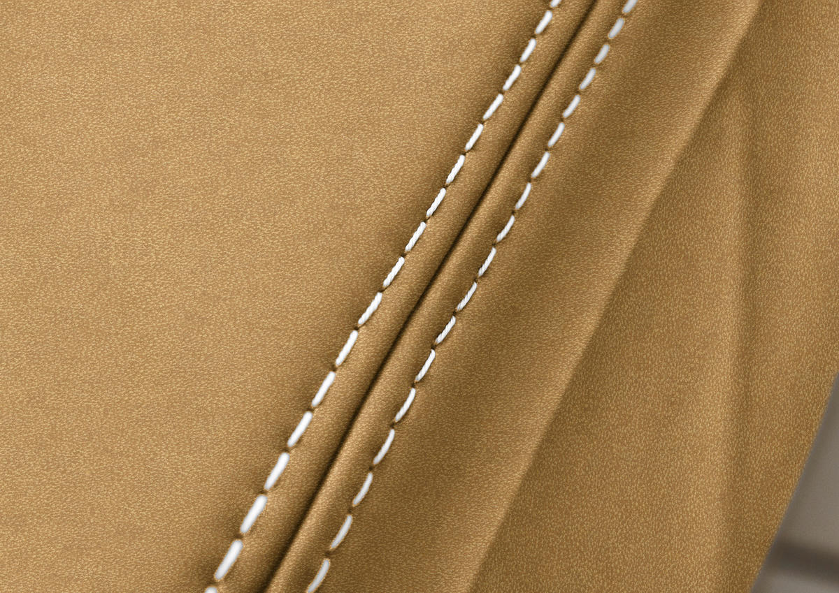 ECKSOFA  in Echtleder Currygelb  274/235 cm  - Currygelb/Eichefarben, KONVENTIONELL, Leder/Holzwerkstoff (274/235cm) - Beldomo Premium