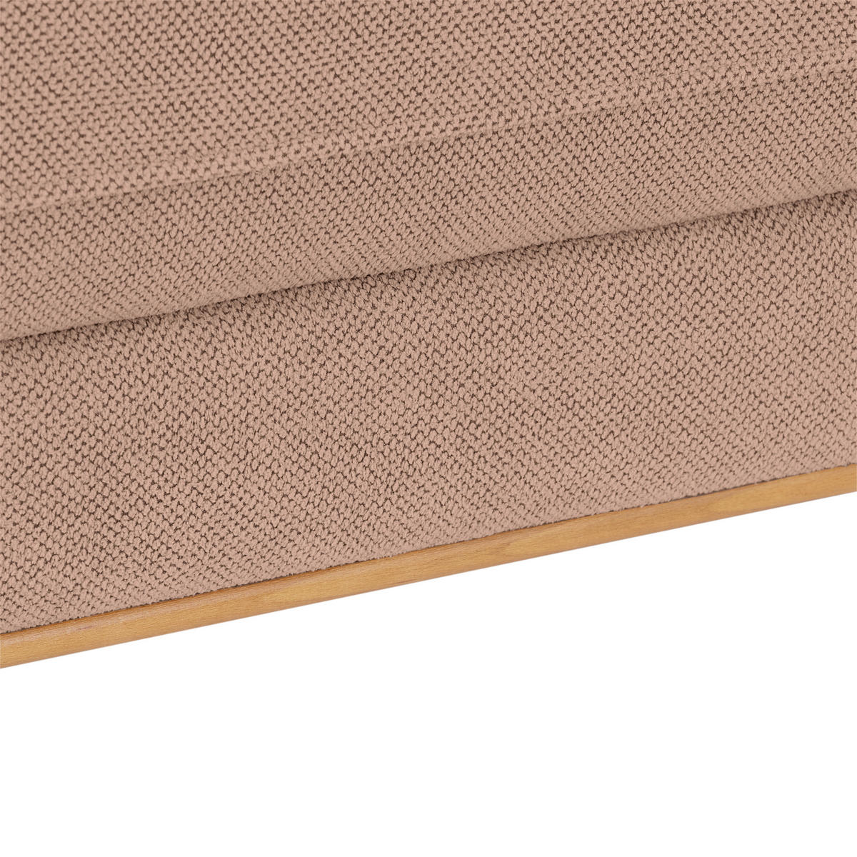 ECKSOFA in Rosa  - Schwarz/Rosa, Modern, Textil/Metall (238/162cm) - Ondega