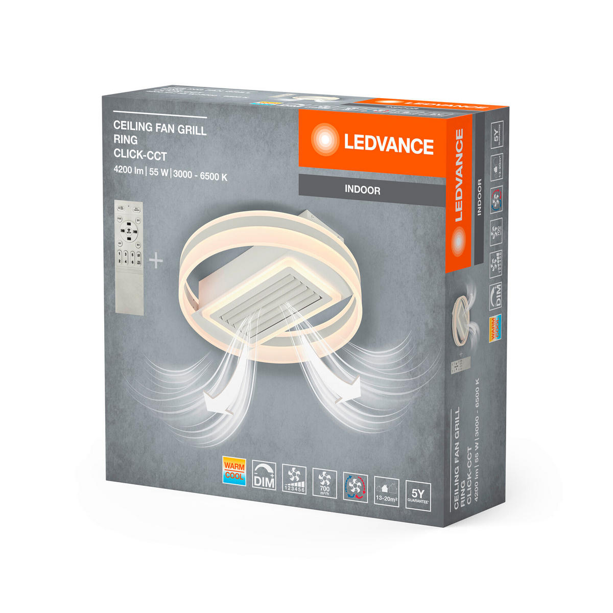LED-DECKENLEUCHTE 50/13,5 cm   - Weiß, KONVENTIONELL, Kunststoff/Metall (50/13,5cm) - Ledvance