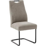 SCHWINGSTUHL  in Aluminium Flachgewebe  - Schwarz/Cappuccino, MODERN, Textil/Metall (50/103/63cm) - Carryhome