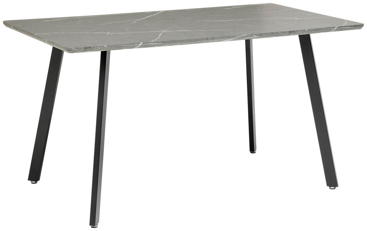 TISCHGRUPPE Metall, Textil, Holzwerkstoff Grau  - Grau, Konventionell, Holzwerkstoff/Textil (140/46/75/88/80/57cm) - MID.YOU