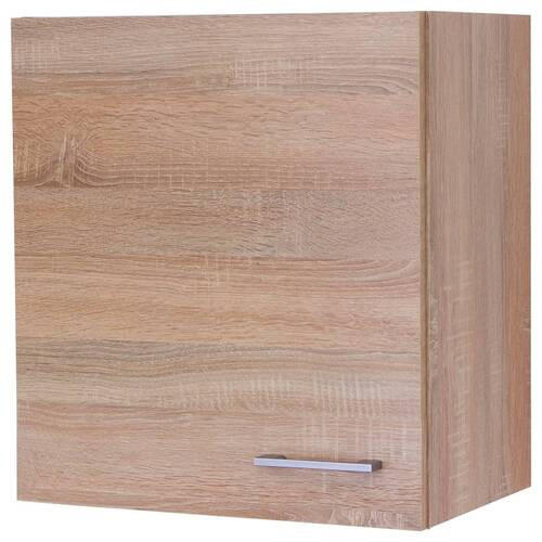 KÜCHENOBERSCHRANK 50/54,8/32 cm  in Sonoma Eiche, Weiß  - Alufarben/Weiß, KONVENTIONELL, Holzwerkstoff/Kunststoff (50/54,8/32cm) - FlexWell