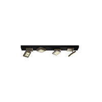 LED-DECKENLEUCHTE Book 72/10/10,5 cm   - Taupe/Schwarz, Design, Metall (72/10/10,5cm) - BOPP