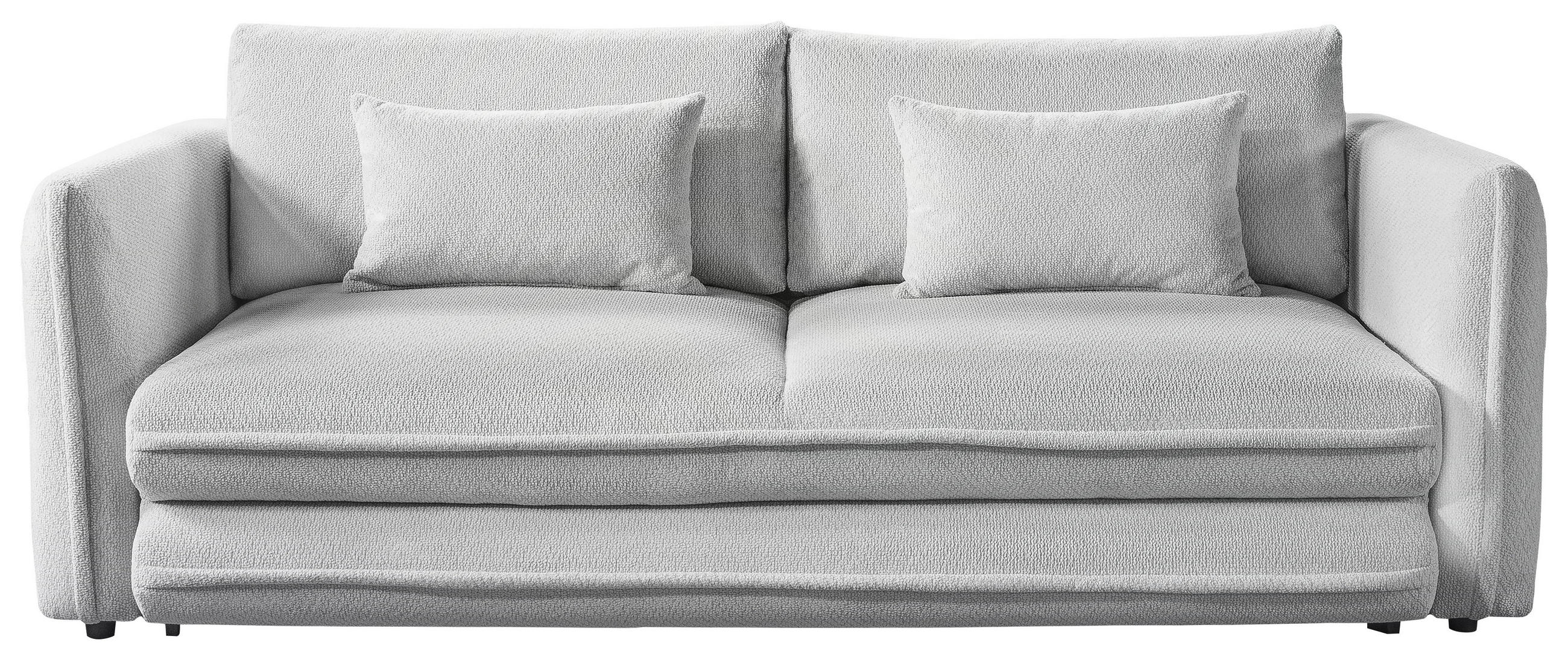 SCHLAFSOFA  mit Liegefunktion, Rücken echt Struktur Naturfarben  - Schwarz/Naturfarben, KONVENTIONELL, Kunststoff/Textil (237/94/117cm) - Carryhome