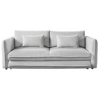 SCHLAFSOFA  mit Liegefunktion, Rücken echt Struktur Naturfarben  - Schwarz/Naturfarben, KONVENTIONELL, Kunststoff/Textil (237/94/117cm) - Carryhome