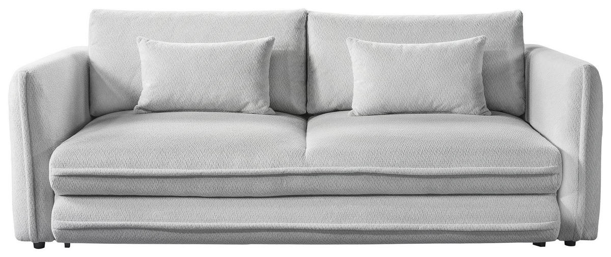 SCHLAFSOFA  mit Liegefunktion, Rücken echt Struktur Naturfarben  - Schwarz/Naturfarben, KONVENTIONELL, Kunststoff/Textil (237/94/117cm) - Carryhome