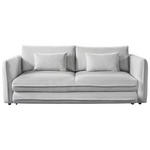 SCHLAFSOFA  mit Liegefunktion, Rücken echt Struktur Naturfarben  - Schwarz/Naturfarben, KONVENTIONELL, Kunststoff/Textil (237/94/117cm) - Carryhome