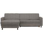 ECKSOFA in Webstoff Grau  165/257 cm  - Schwarz/Grau, Design, Kunststoff/Textil (165/257cm) - Xora