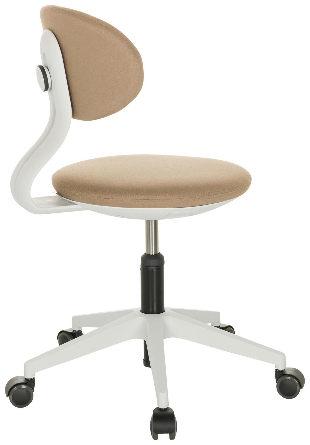 JUGENDDREHSTUHL  in Beige  - Beige/Weiß, Basics, Kunststoff/Textil (42/66-87/52cm) - MID.YOU