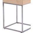 NACHTKÄSTCHEN in furniert Eiche Silberfarben, Eichefarben  - Eichefarben/Silberfarben, Basics, Holz/Holzwerkstoff (40/62/40cm) - Xora