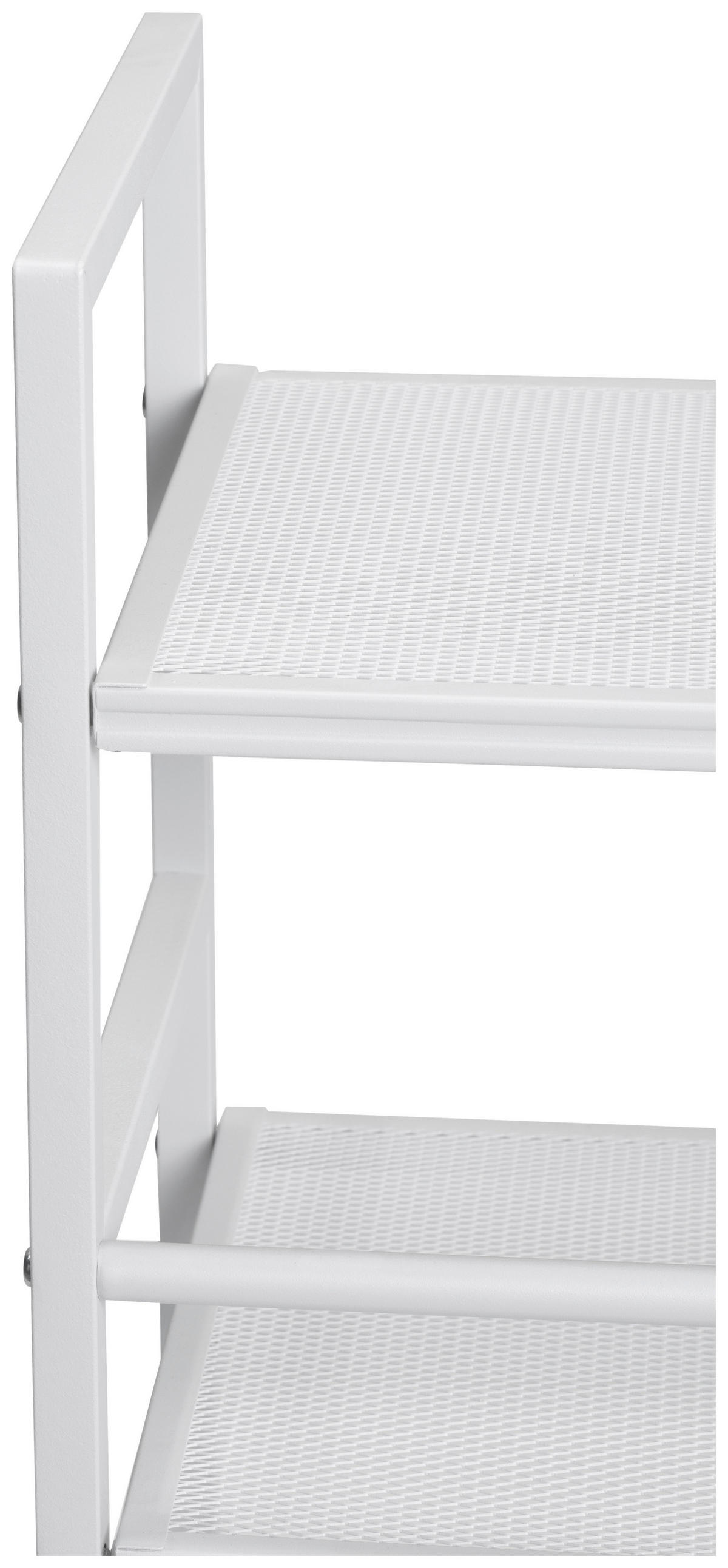 SCHUHREGAL Weiß  - Weiß, MODERN, Metall (59/70/30cm) - PBJ