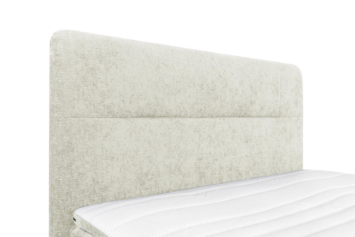 BOXSPRINGBETT 140/200 cm  in Greige  - Greige/Schwarz, Design, Textil/Metall (140/200cm) - Esposa
