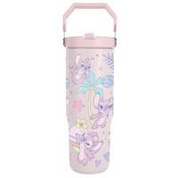 TRINKFLASCHE 0,85 l Lilo & Stitch  - Multicolor, Trend, Kunststoff/Metall (9.6/24/8.4cm) - Disney