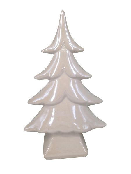 Pom Decorativ Xmassale - alb/verde, Lifestyle, ceramică (16/26/7,2cm) - X-Mas