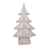 Pom Decorativ Xmassale - alb/verde, Lifestyle, ceramică (16/26/7,2cm) - X-Mas