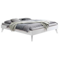 BETT 200/200 cm,  in Weiß,  - Weiß, KONVENTIONELL, Holz (200/200cm) - Hasena