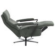 RELAXSESSEL in Textil Graublau  - Graublau/Schwarz, Design, Textil/Metall (68/117/85cm) - Cantus