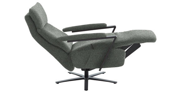RELAXSESSEL in Textil Graublau - Graublau/Schwarz, Design, Textil/Metall (68/117/85cm) - Cantus