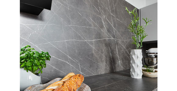 EINBAUKÜCHE   - Grau, Design, Holzwerkstoff - Novel