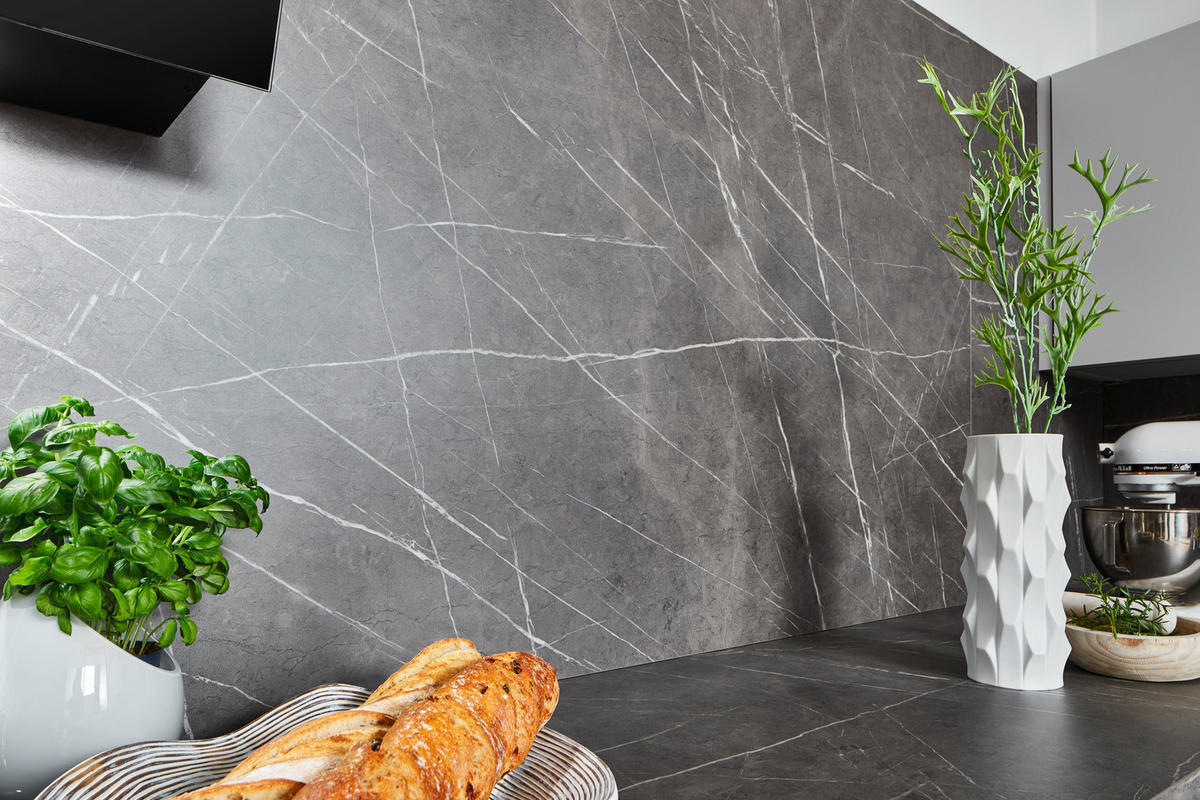 EINBAUKÜCHE   - Grau, Design, Holzwerkstoff - Novel