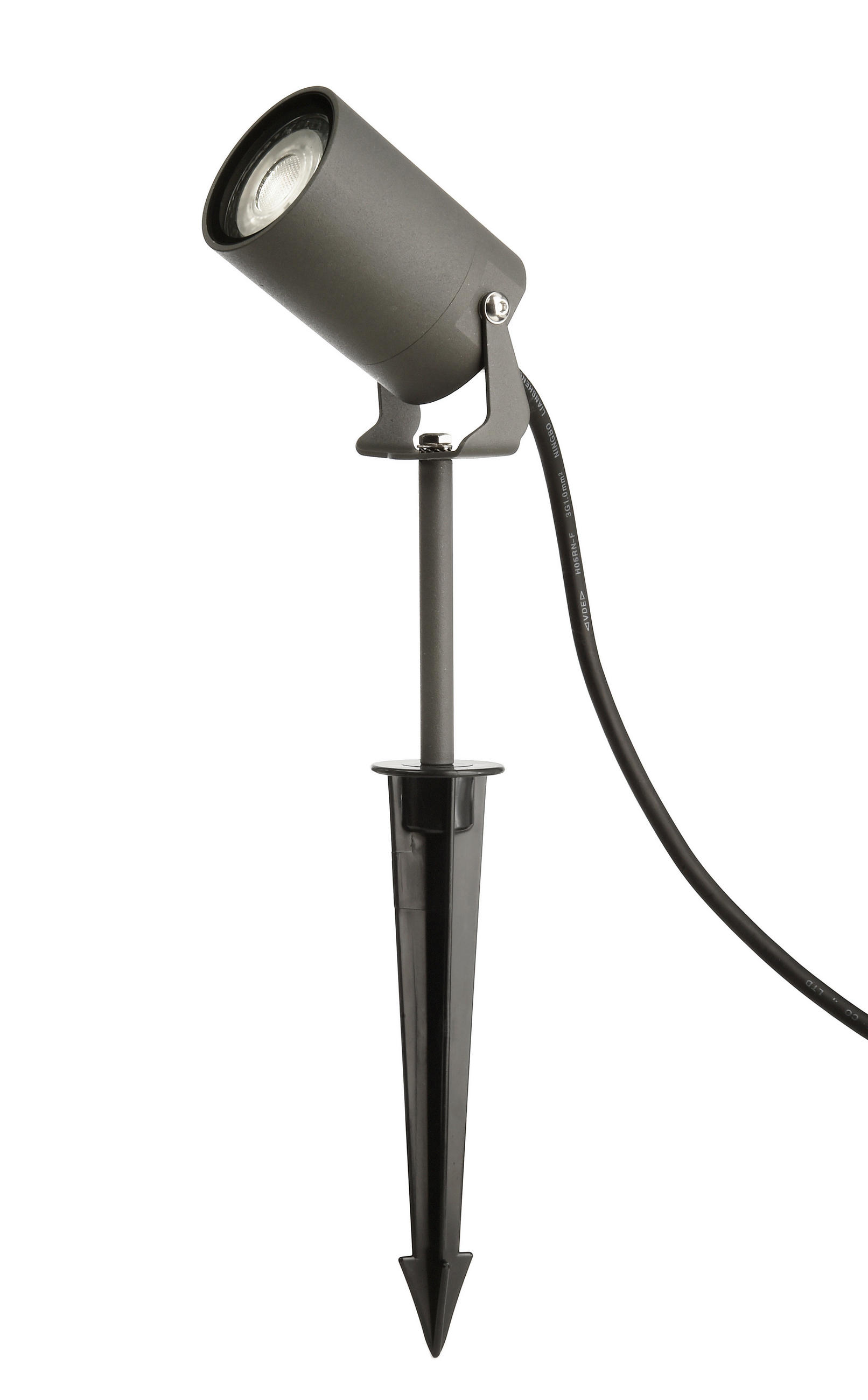 AUßENLEUCHTE Spiky 6/42 cm   - Schwarz, KONVENTIONELL, Metall (6/42cm)