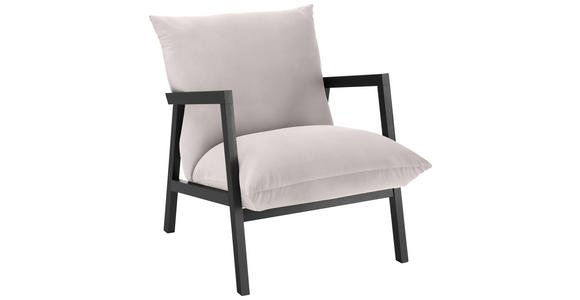 SESSEL Mikrofaser Hellgrau    - Wengefarben/Hellgrau, Design, Holz/Textil (63/76/80cm) - Carryhome