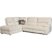 SJEDEĆA GARNITURA - bijela/crna, Design, tekstil (206/101/279cm) - Cantus