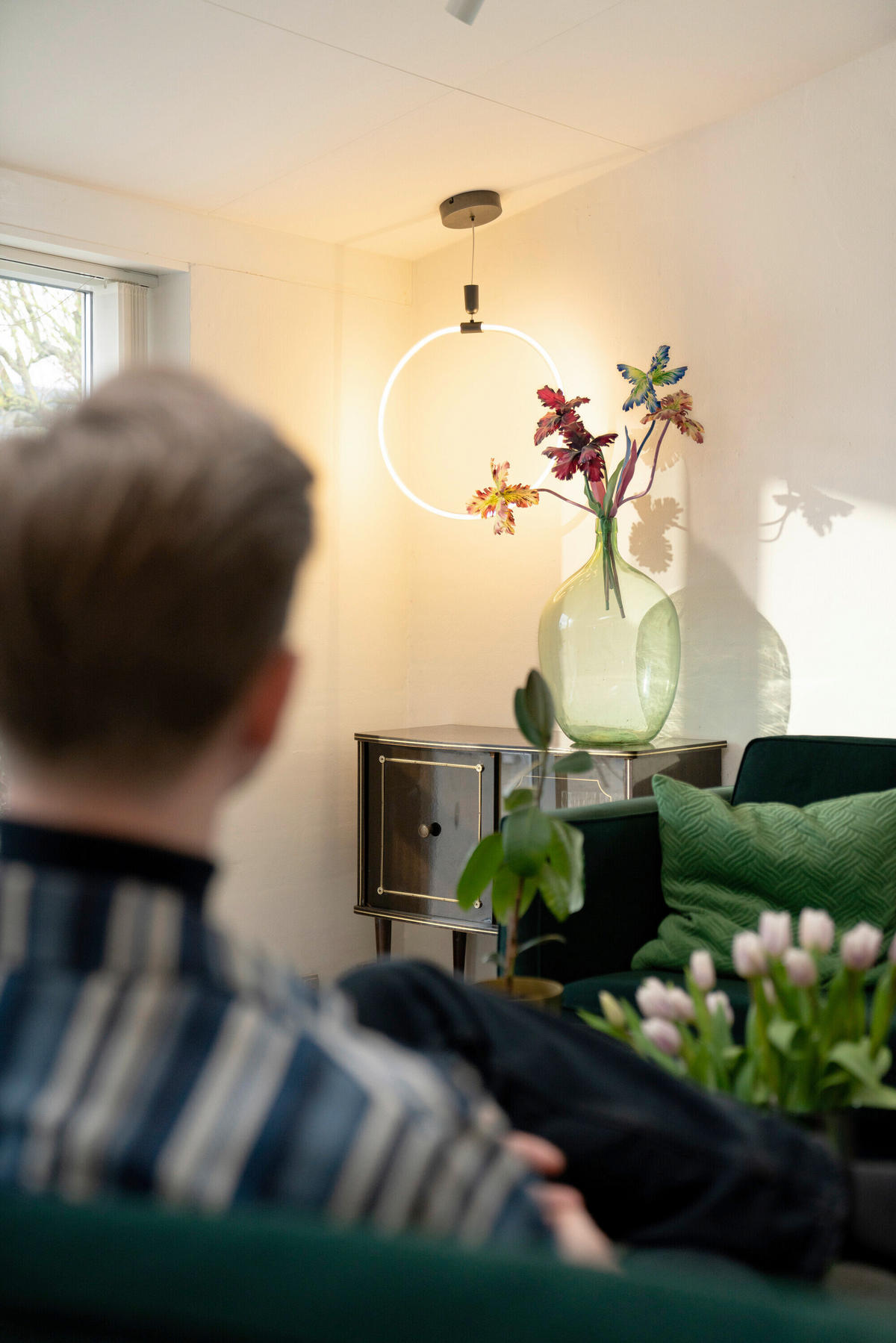 LED-HÄNGELEUCHTE 49.8/70 cm  - Dunkelgrau, Design, Kunststoff (49.8/70cm) - Osram